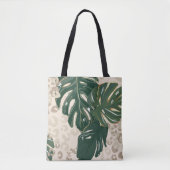 Leopard Monstera: Oerwouden . Tote Bag (Voorkant)