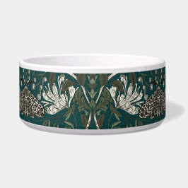 Leopard Moth en Honeysuckle Botanische Vintage Voerbakje