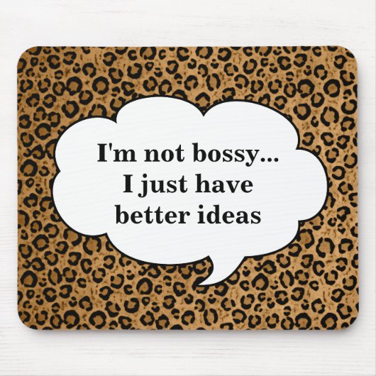 Leopard Mousepad - Bossy Muismat (Voorkant)
