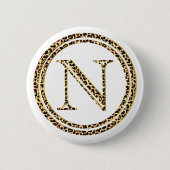 Leopard N Ronde Button 5,7 Cm (Voorkant)