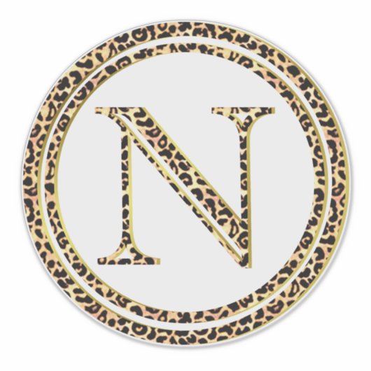 Leopard N Sticker (Voorkant)