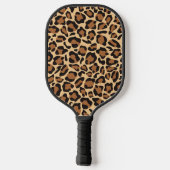 Leopard Naadloze Patroon Aangepaste Naam Pickleball Paddle (Achterkant)