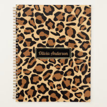 Leopard Naadloze Patroon Aangepaste Naam