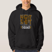 Leopard Night Shift Nurse Squad Leo Nursing Apprec Hoodie (Voorkant)
