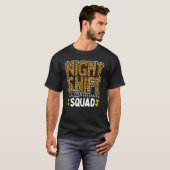Leopard Night Shift Nurse Squad Leo Nursing Apprec T-shirt (Voorkant volledig)