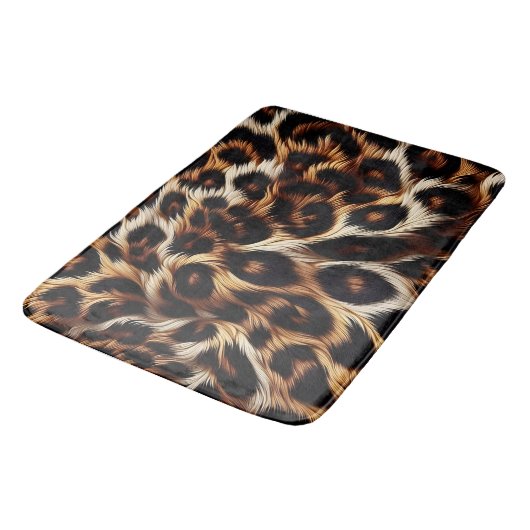 Leopard Nights: Bold Elegance Badmat (Gekanteld)