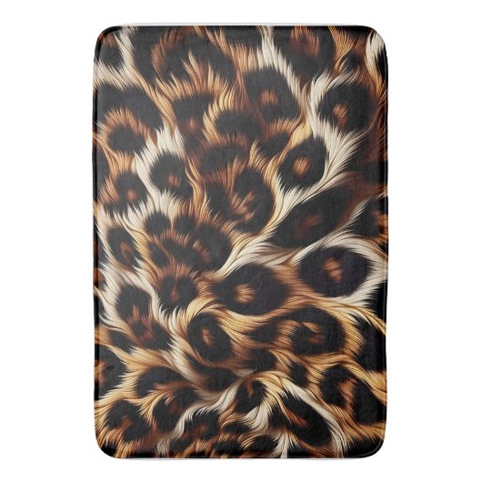 Leopard Nights: Bold Elegance Badmat (Voorkant Verticaal)
