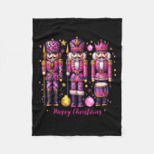 Leopard Nutcracker Nk Christmas 2024 Xmas Pajamas Fleece Deken (Voorkant)