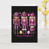 Leopard Nutcracker Nk Christmas 2024 Xmas Pajamas Kaart (Gele Bloem)