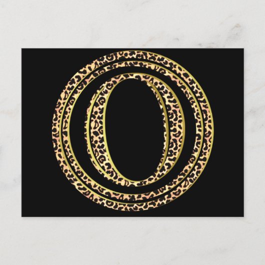 Leopard O Briefkaart (Voorkant)