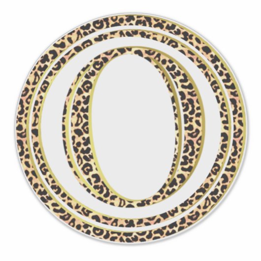 Leopard O Sticker (Voorkant)