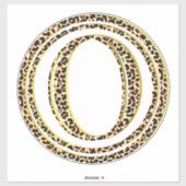 Leopard O Sticker (Vel)