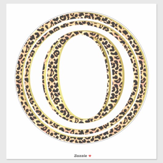 Leopard O Sticker (Vel)