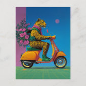 Leopard on Wheels: een stijlvolle rit, Briefkaart (Voorkant)