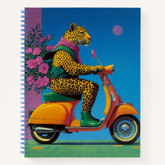 Leopard on Wheels: een stijlvolle rit, Notitieboek (Voorkant)