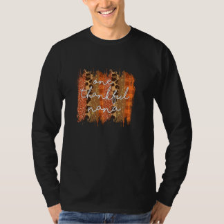 Leopard One Thankful Nana Blessed Nana Herfst Beda T-shirt