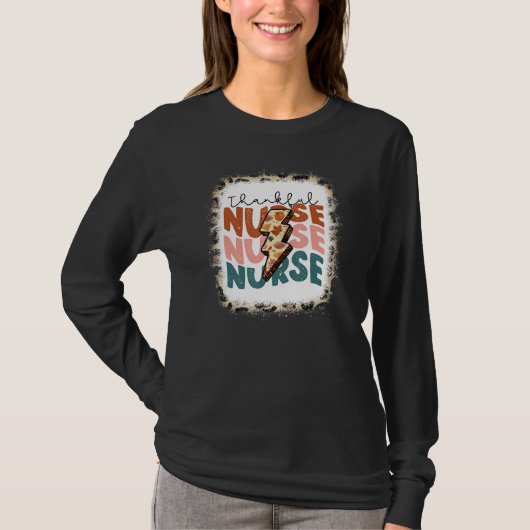 Leoparđ One Thankful Nurse Blessed Nurse Fall Than T-shirt (Voorkant)