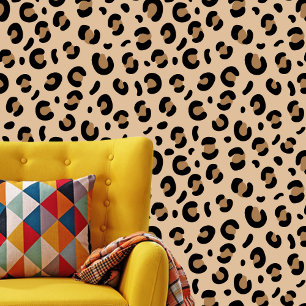 Leopard ontwerp dier print savanne behang