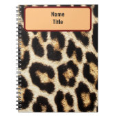 Leopard-ontwerp Notitieboek (Voorkant)