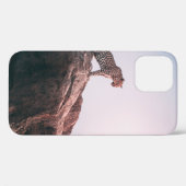 LEOPARD OP DE BOVENKANT VAN MOUNTAIN Case-Mate iPhone CASE (Achterkant (horizontaal))