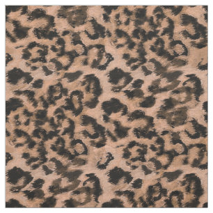 Leopard - op papier gespikkelde vlekjes met dierli stof