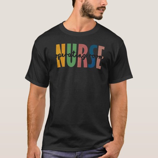 Leopard Operation Room Nurse Nursing Student Schoo T-shirt (Voorkant)