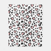 Leopard or jaguar seamless pattern, textured fashi fleece deken (Voorkant)