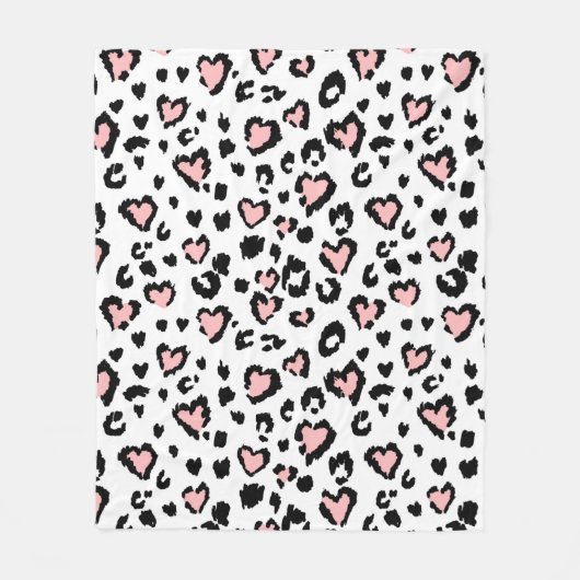 Leopard or jaguar seamless pattern, textured fashi fleece deken (Voorkant)
