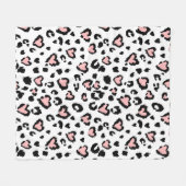 Leopard or jaguar seamless pattern, textured fashi fleece deken (Voorkant (Horizontaal))