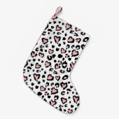 Leopard or jaguar seamless pattern, textured fashi kleine kerstsok (Voorkant (Hangend))