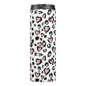 Leopard or jaguar seamless pattern, textured fashi thermosbeker (Achterkant)