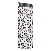 Leopard or jaguar seamless pattern, textured fashi thermosbeker (Geroteerd rechts)