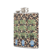 Leopard Oranje Topiary Chinoiserie Ginger Jar Heupfles (Links)