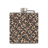 Leopard Oranje Topiary Chinoiserie Ginger Jar Heupfles (Achterkant)