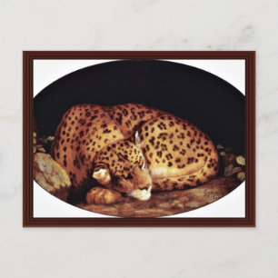 Leopard Oval van Stubbs George Briefkaart