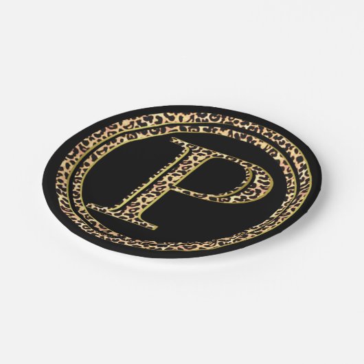 Leopard P Papieren Bordje (Gekanteld)