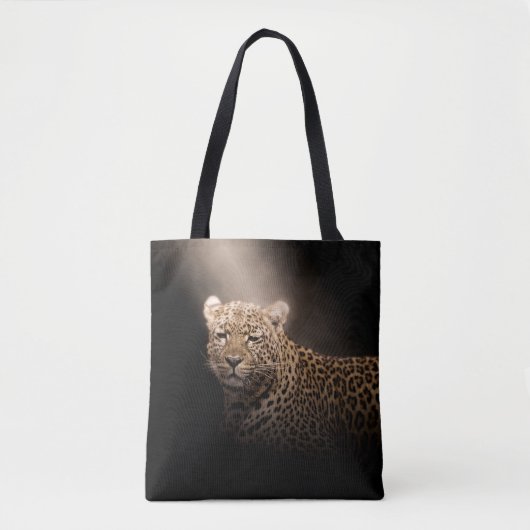 Léopard Panthère Animal Sauvage Safari Oerwoud Afr Tote Bag (Voorkant)