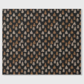 Leopard-papier voor kerstinpakken cadeaupapier (Vlak)