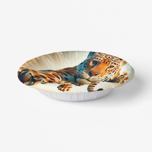 Leopard Papieren Kommen (Gebogen)