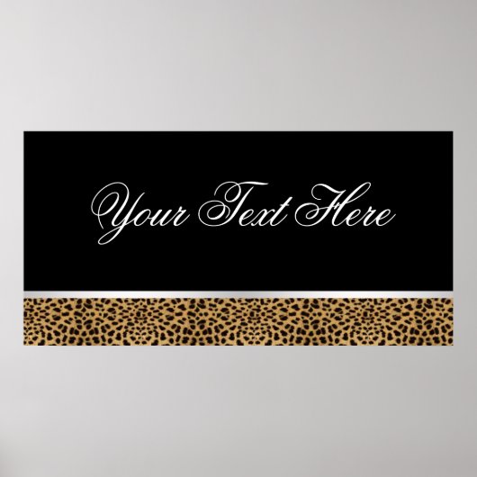 Leopard Party Banner Poster (Voorkant)