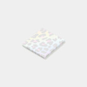 Leopard Pastel Rainbow Gradient Waterverf minimaal Post-it® Notes (Schuin)