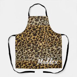 Leopard Patroon afdrukken Persoonlijk Schort