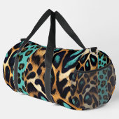 LEOPARD patroon - Duffel Bag Plunjezak (Rechterhoek)