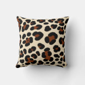 Leopard patroon kussen. kussen (Achterkant)