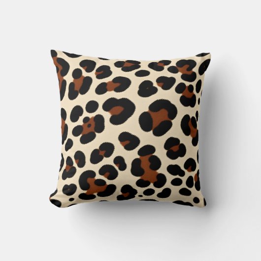 Leopard patroon kussen. kussen (Voorkant)