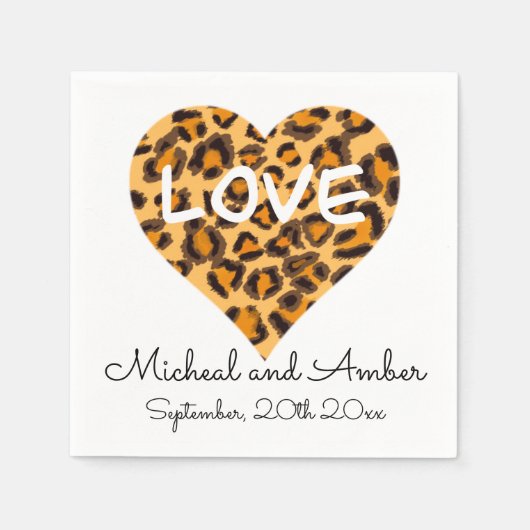 Leopard-patroon - Love Napkins Servet (Voorkant)