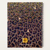 Leopard patroon motivatie bruin zwart 2025 planner (Achterkant)