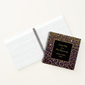 Leopard-patroon motivatie zwart notitieboek (Binnen)