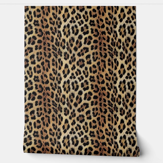 Leopard patroon, tijger, luipaard huid, modieus, behang (Afrollen)
