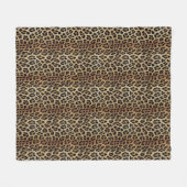 Leopard patroon, tijger, luipaard huid, modieus, fleece deken (Voorkant (Horizontaal))